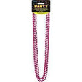 32" Beads Hot Pink Metallic 4ct