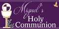 Purple Holy Communion Custom Banner