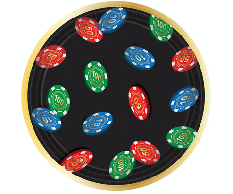 Roll The Dice Round Plates, 7"