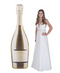 Giant Champagne Bottle Stand-Up