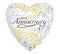 18" Happy Anniversary Heart Balloon #105