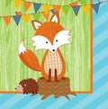 Forest Fox Lunch Napkins 16ct