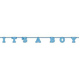 Boy Baby Shower Letter Banner