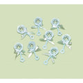 Favors Baby Rattle Blue 8ct