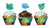 Ocean Party Cupcake Wraps 12ct