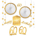 Golden Age 60th Birthday Room Decoration Kit