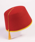Red Fez Felt Hat