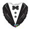 18" Wedding Tuxedo Heart balloon