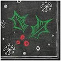 Christmas Chalk Messages Beverage Napkins 16ct
