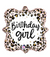 18" Satin Leopard Birthday Girl Balloon #428