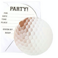 Sports Fanatic Golf Invitations 8CT