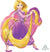 31" RAPUNZEL SHAPE BALLOON