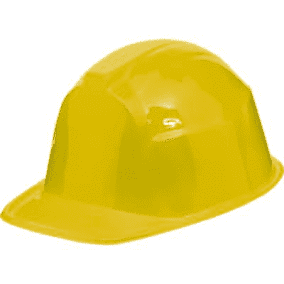 Yellow Plastic Construction Helmet