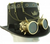 Steampunk Hat Black, Gold & Silver