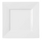 6.5" SQUARE PLATES WHITE - 12CT