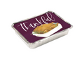 Modern Thanksgiving Foil Take Home Container with Lid 4ct.