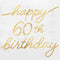 Golden Age 60th Birthday Beverage Napkins 16 PCS