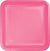 Candy Pink Square 9" Paper Plates 18ct