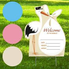 Its A Girl Pink Stork Yard Sign
