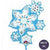 35" Frosty Snowflake Shape Balloon