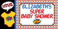 Superhero Baby Shower Custom Banner