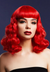 Red Fever Bettie Wig with Fringe