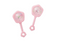 Pink Baby Rattle Favors 2.5"  6ct