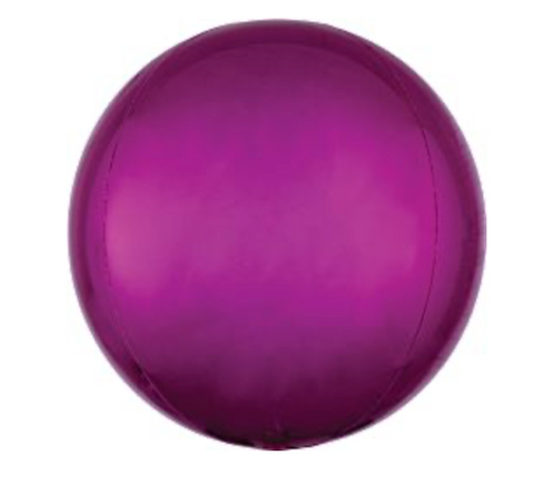 16" Orbz® Bright Pink Balloon