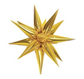 40" STARBURST MAGIC STAR GOLD BALLOON
