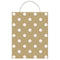 Hallmark Small Tan Polka Dot Gift Bag