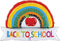 35" Back to School Rainbow Banner Balloon #244