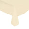 Ivory Plastic Table Cover 54"x108"