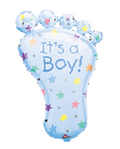 32" Boy Foot Shape Foil Balloon #410