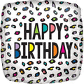 17" Rainbow Leopard Birthday Balloon #2