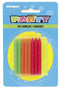 Neon Multi Candle 20ct.