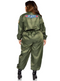 Plus Size Top Gun Parachute Flight Suit Women's Costume 1X/2X (16-20)