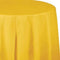 School Bus Yellow Plastic Octy-Round Tablecover 82"
