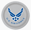 U.S. AIR FORCE 7" PLATES ROUND