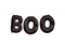 14" Black "Boo" Foil Letter Balloon Banner Kit