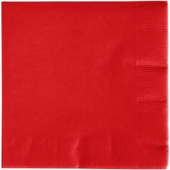 Classic Red 3ply Beverage Napkin 50ct
