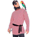 ADULT PIRATE MATIE SHIRT RED/WHITE