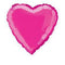 18" Fuchsia Hot Pink Heart Balloon #82