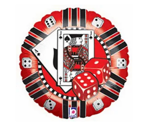 18" Casino Chip Balloon #140