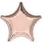 19" Rose Gold Star Balloon Packaged