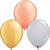 5" Qualatex TriColor Metallic Assorted Latex Balloons 100ct.