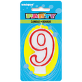 Deluxe Numeral Candle 9