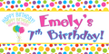 Colorful Dots Birthday Custom Banner