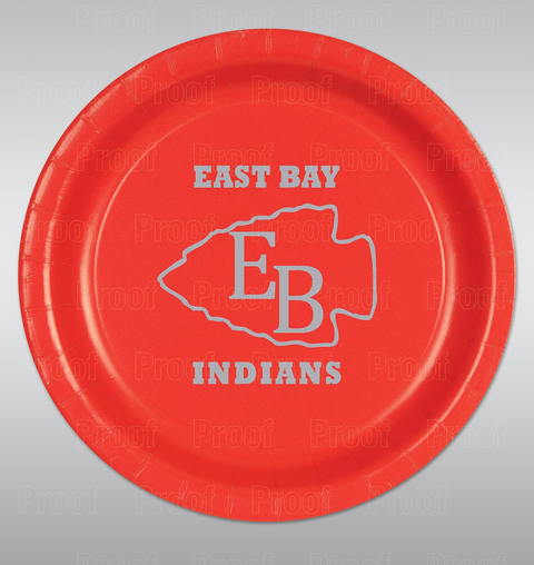East Bay High School Custom Printed Plates 8ct