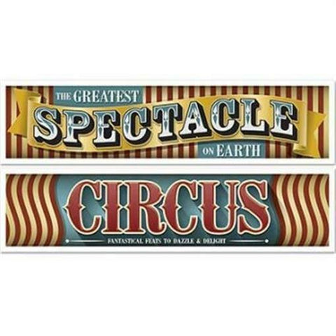 Vintage Circus Banners 2ct