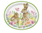 Watercolor Pastel Easter Oval Plates 8ct.